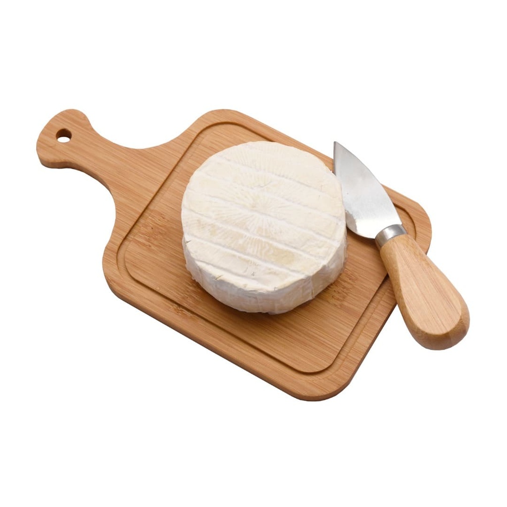 SIENA - eco-neutral Bamboo Cheese Cutting Board with Knife