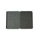 TESSIN - SANTHOME - Set of Notebook, Pen and Card Holder - Black