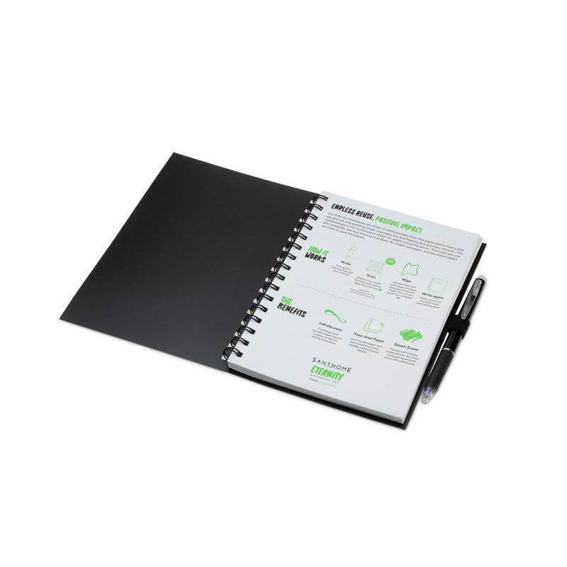 ETERNITY - Santhome Erasable Notebook & Pen Set (Black)