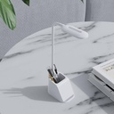 ALMERE - Giftology 3 in 1 Desk Lamp with 15W  Wireless Charger & Pen Holder  - White