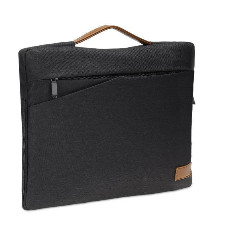 SALCEA - Santhome 15" Laptop Sleeve (Black/Tan)