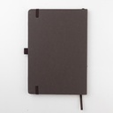 ABULA - eco-neutral A5 Fruit Paper Hard Cover Notebook & Ball Pen - Coffee