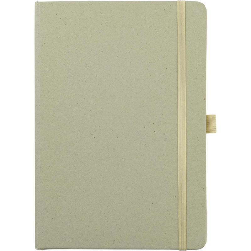 ABULA - eco-neutral A5 Fruit Paper Hard Cover Notebook & Ball Pen - Kiwi