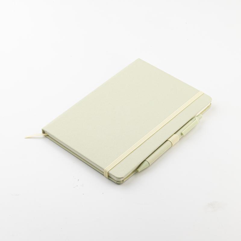 ABULA - eco-neutral A5 Fruit Paper Hard Cover Notebook & Ball Pen - Kiwi