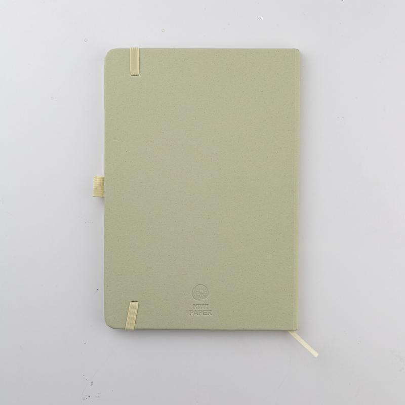 ABULA - eco-neutral A5 Fruit Paper Hard Cover Notebook & Ball Pen - Kiwi