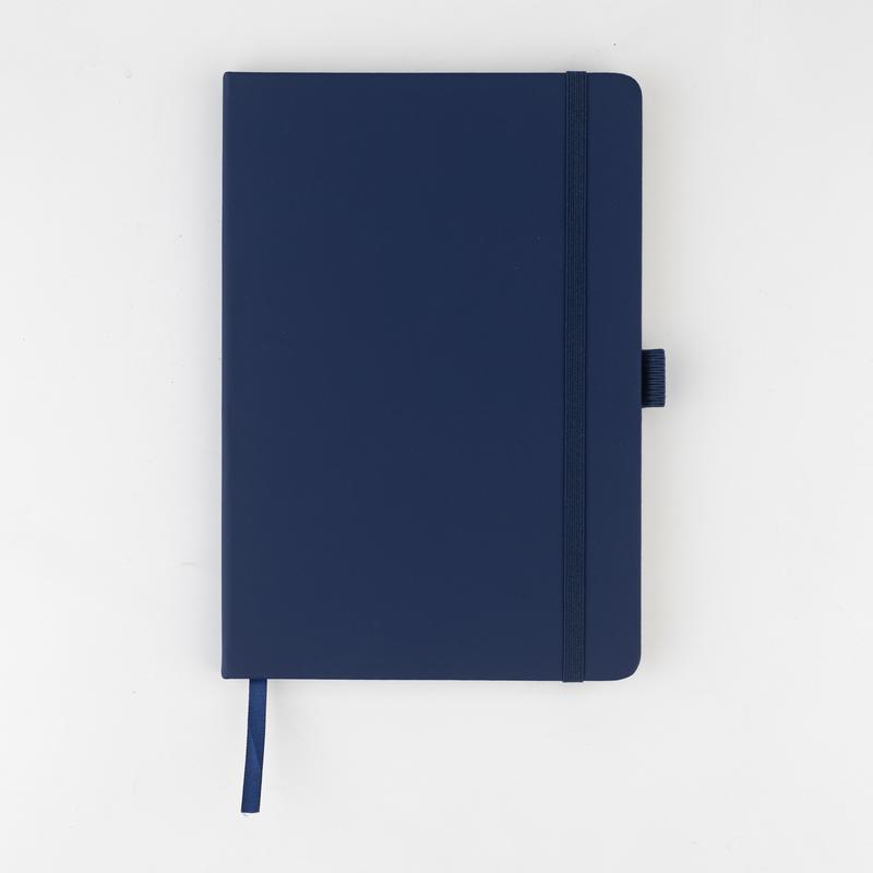 JURSI - A5 PU Cover Notebook - Navy Blue