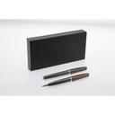 ZORY - Gift Set of Roller and Ball Pen (Black/Rose Gold)