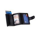 FLORINA - RFID PU Slim Cardholder Wallet - Black