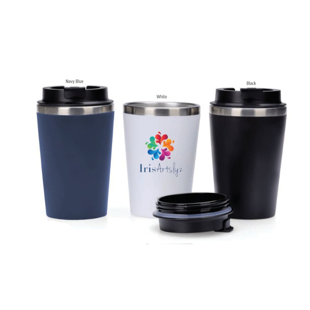 MOSS - Giftology Steel/PP Double Wall Tumbler - 350ml - Navy Blue	