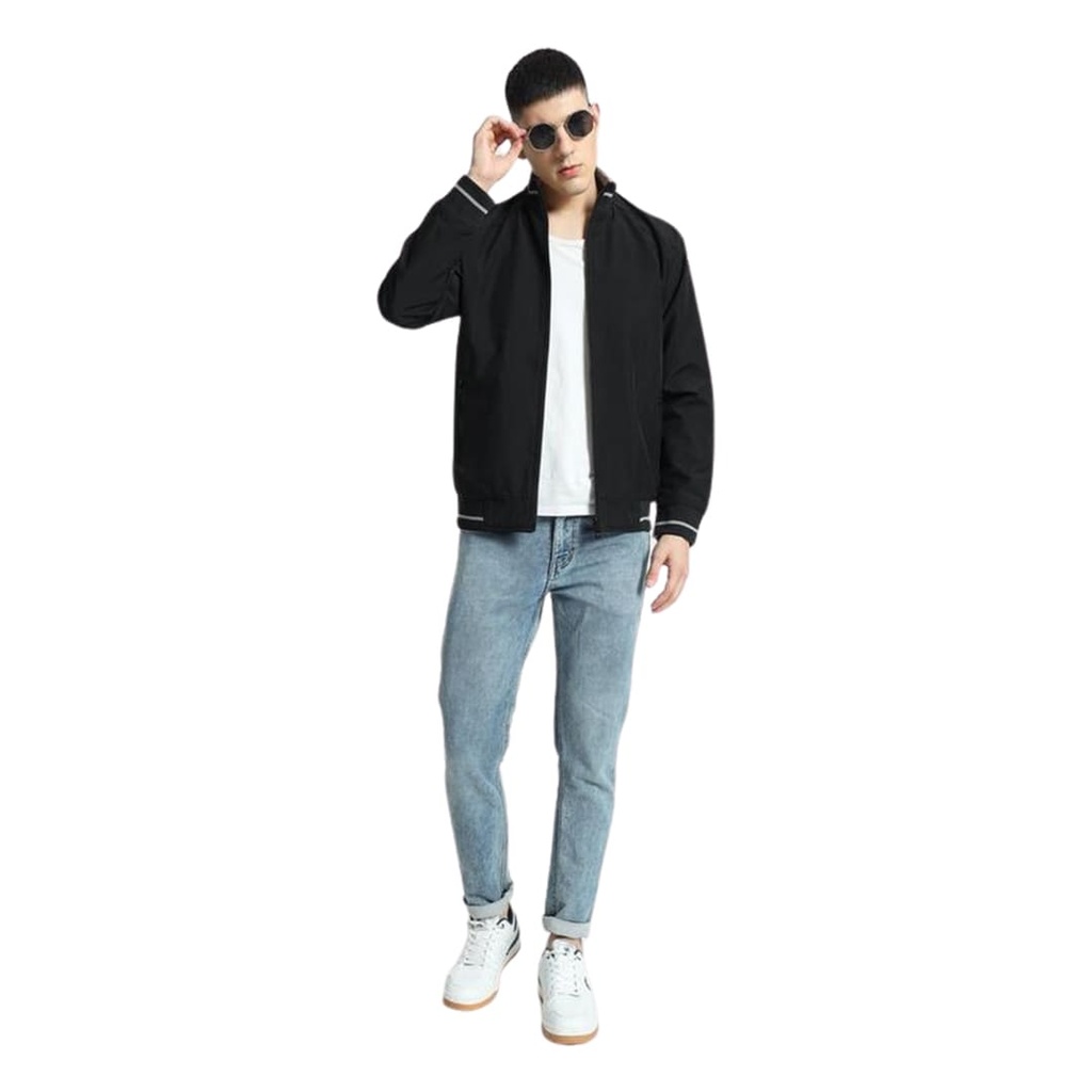 VARSITY - SANTHOME Men's Lightweight Reversible Bomber Jacket