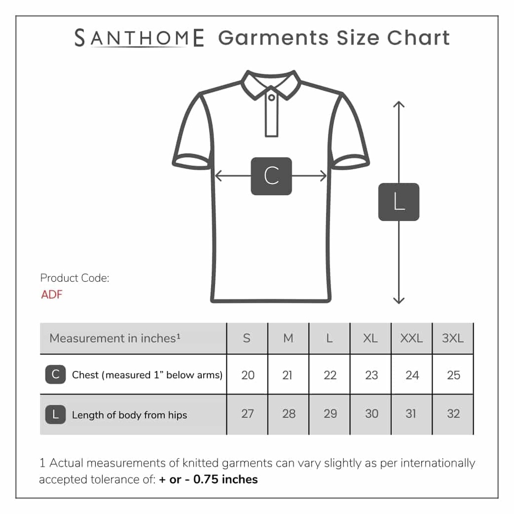 ADF - SANTHOME All Day Fresh Polo Shirt with UV protection