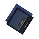 LUBECK - Santhome A5 PU notebook with Pen- Navy Blue