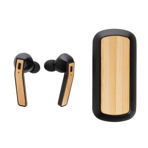 [ITXD 742] BEBRA - XD Bamboo Free Flow TWS Earbuds in Charging Case - Black