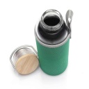 FLOHA - Hans Larsen Borosilicate Glass Bottle with Neo Sleeve - Green