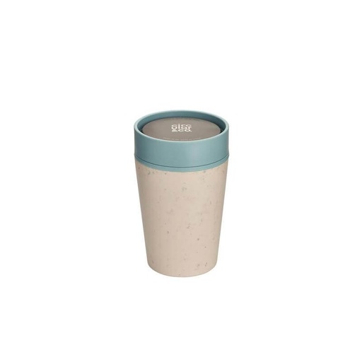 Circular Cup 8oz Cream & Faraway Blue