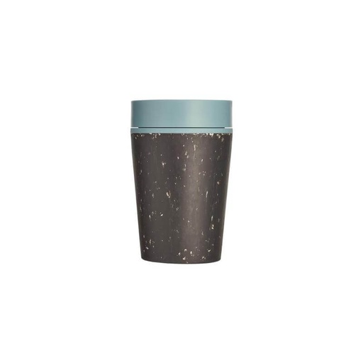 Circular Cup 8oz Black & Faraway Blue