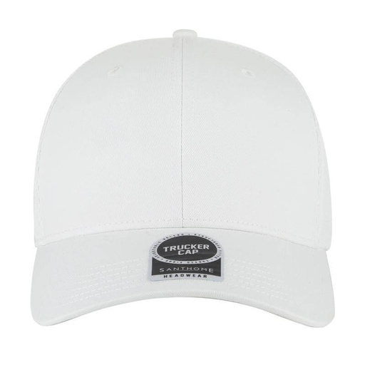 SWIFT - Santhome 6 Panel Trucker Cap - White