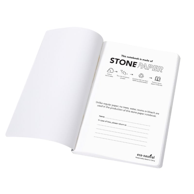 NEYA - eco-neutral  Stone Paper Notebook - Grey