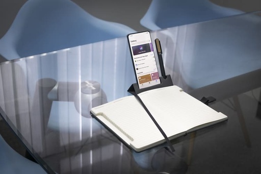 MANEZ - Santhome A5 Notebook with Phone Stand and Pen Holder