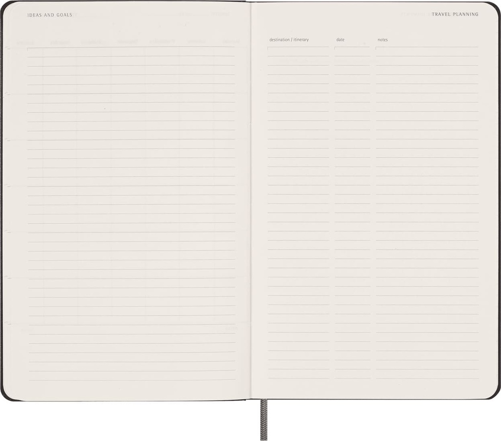 Moleskine Undated 12 Month Weekly Planner - Hard Cover - Large