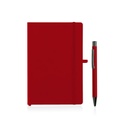 BORNA - Giftology A5 Hard Cover Notebook and Pen Set - Red