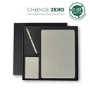 [GSSN 9546] CHANGE ZERO Sustainable Gift Set with Refillable Notebook, Pen & Cardholder - Grey