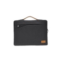 [LSSN 2175] SALCEA - Santhome® 15" Laptop Sleeve - Black/Tan