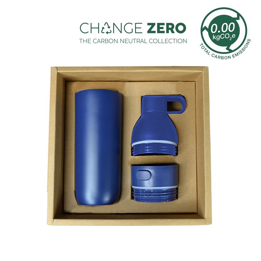 RUVO - CHANGE ZERO 2-in-1 Modular Hydration Gift Set - Navy Blue