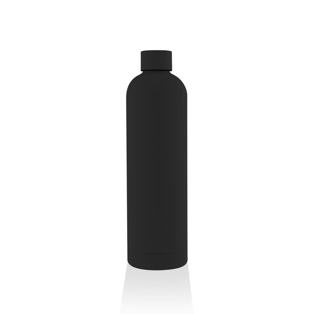 ORDINO  - Soft Touch Insulated Water Bottle - 750ml - Black