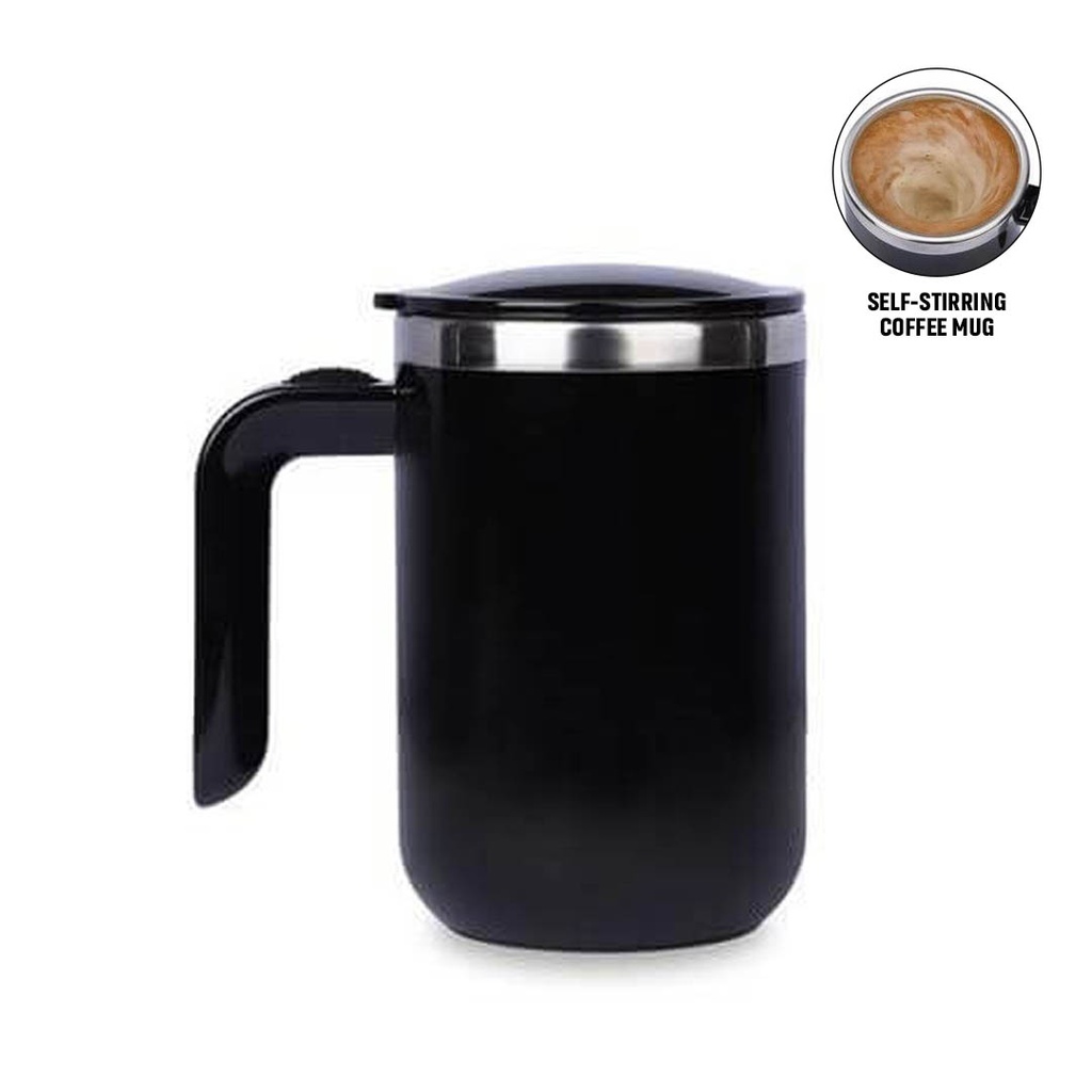 CAFFE - Hans Larsen Auto-Stirring Coffee Mug - Black