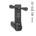[ITPB 1249] ZEPHYR - @memorii 4-in-1 Fan Powerbank, Safety Alarm & Torch - Black