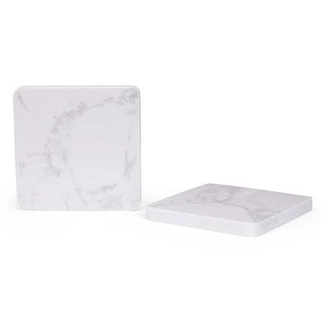 CARRARA - Giftology Set of 2 Marble Coasters