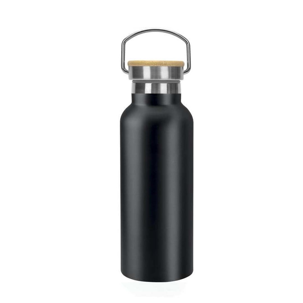 ALMERIA - Giftology Double Wall Stainless Steel Bottle 500ml -  Black