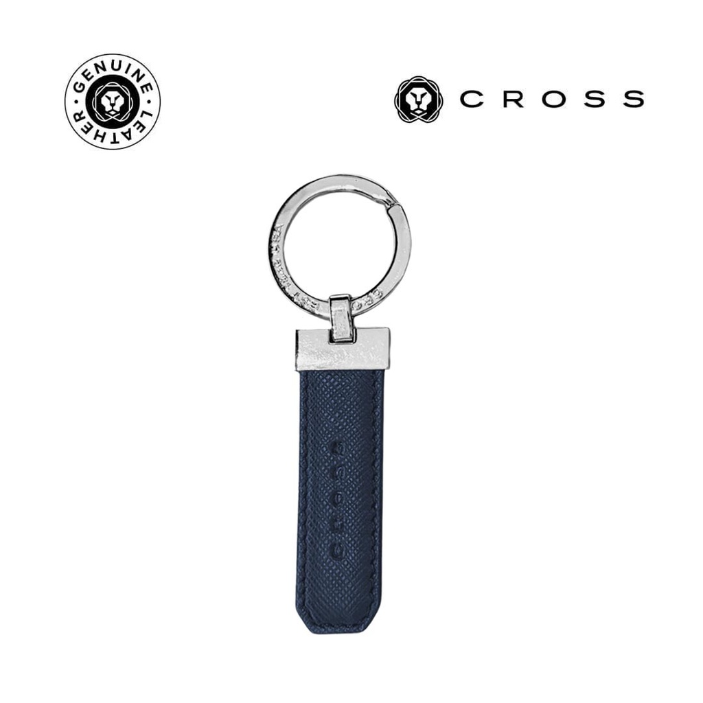 CROSS Leather Key Holder - Blue
