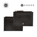 [LACR 2045] CROSS Pebble Leather Ladies' 6CC Zip Card Holder - Black