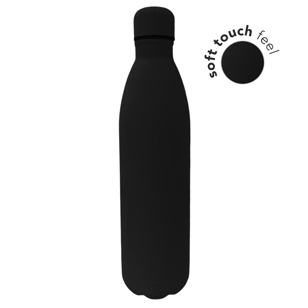 MODENA - Giftology Soft Touch lnsulated Water Bottle - 1L - Black