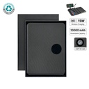 SOLAIS - Santhome Recycled 10000 mAh Power Bank and 15W Magsafe Smart A5 Organizer  - Black 