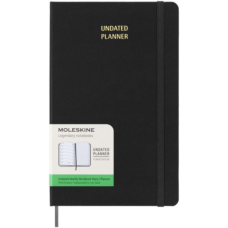 Moleskine Undated 12 Month Weekly Planner - Hard Cover - Large