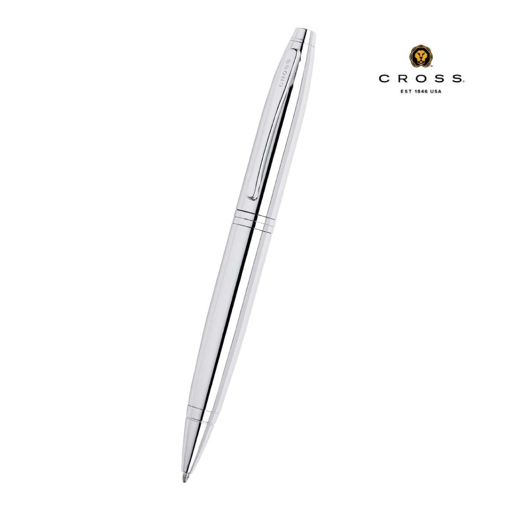 Cross Calais™ Polished Chrome with Polished Chrome Appointments Ballpoint Pen  (Blue Ink)