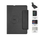 MagFolio - Santhome A5 PU Portfolio with 15W MagSafe Wireless Charger - Black 