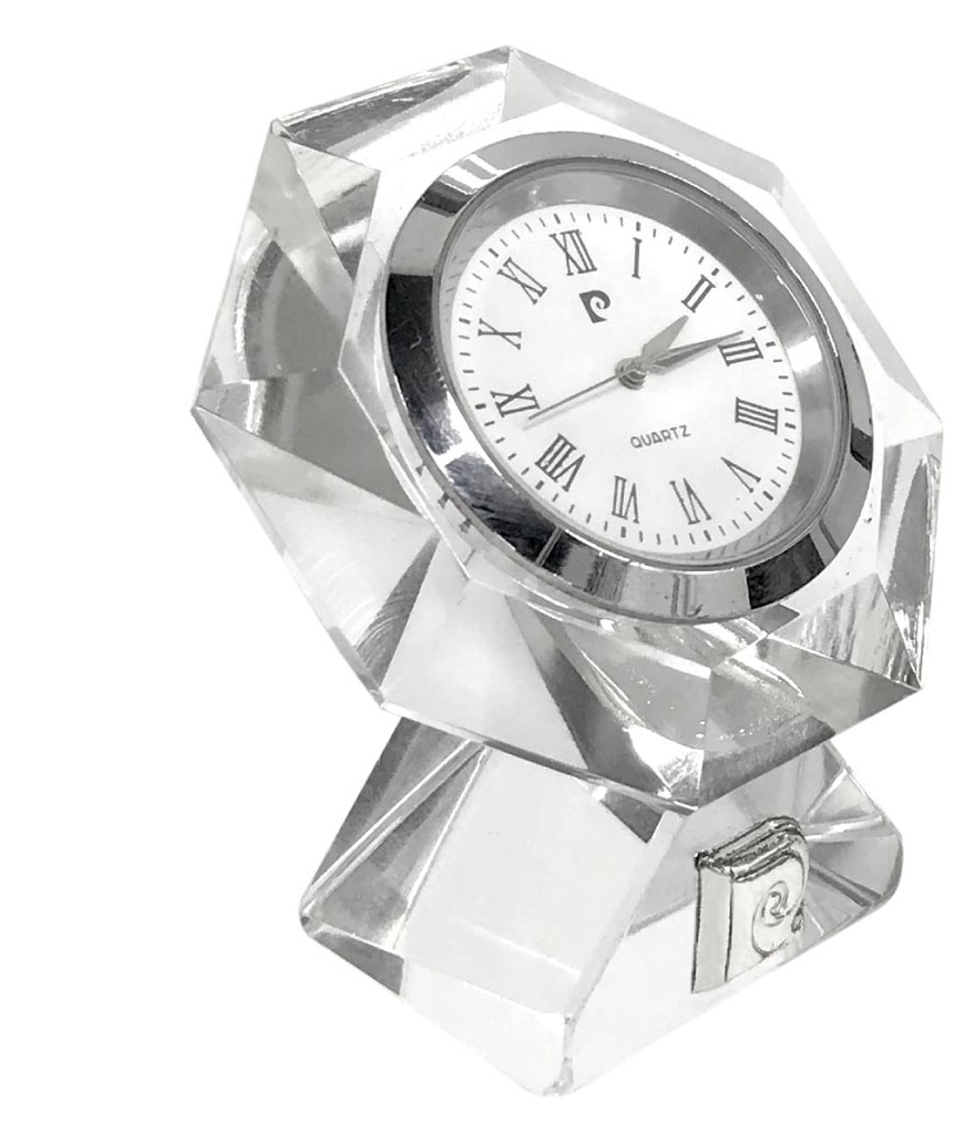 Fanona - Crystal Hexagon Desk Clock by Pierre Cardin - Regular