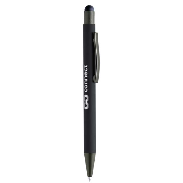 VOJENS - Giftology Metal Soft-touch Ballpen with Stylus - Black