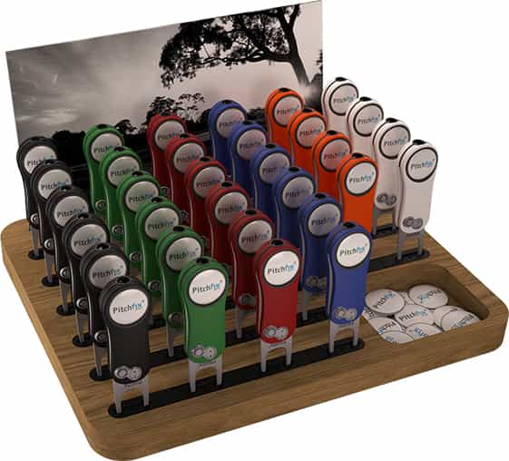 Par 2.0 - Pitchfix Retail Concept - 32 divot tool PoS display