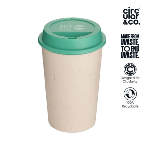 [DWCC 3182] Circular NOW Cup 12oz Cream & Happy Mint