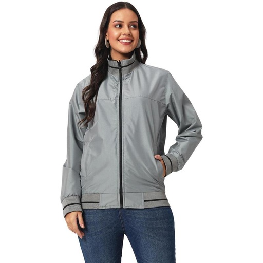 VARSITY - SANTHOME Women's Lightweight Reversible Bomber Jacket