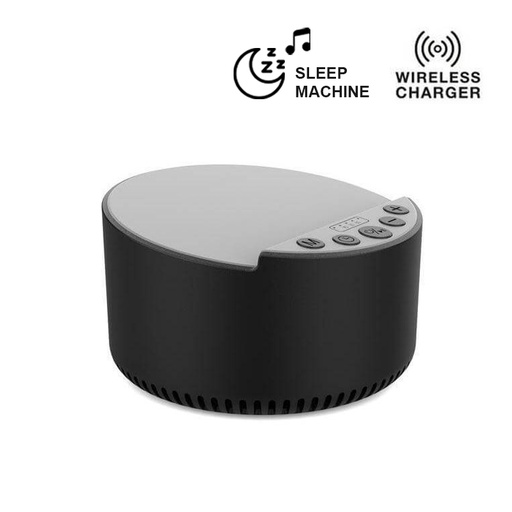 [ITSP 1214] ROVIK - Giftology 3-in-1 Bluetooth Speaker with Sleep Machine and 15W Wireless Charger - Black