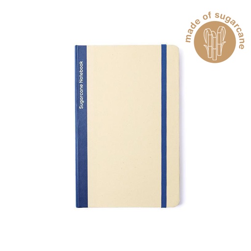 [NBEN 5257] BUREN - eco-neutral Sugarcane Paper A5 Notebook - Navy Blue