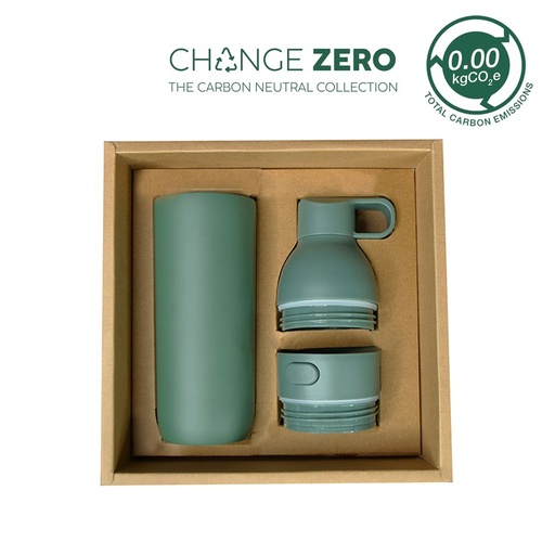 [DWHL 3209] RUVO - CHANGE ZERO 2-in-1 Modular Hydration Gift Set - Dark Green