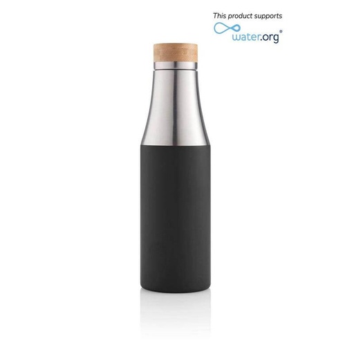 [DWHL 3215] R-BREDA - CHANGE Collection Recycled Insulated Water Bottle - Black