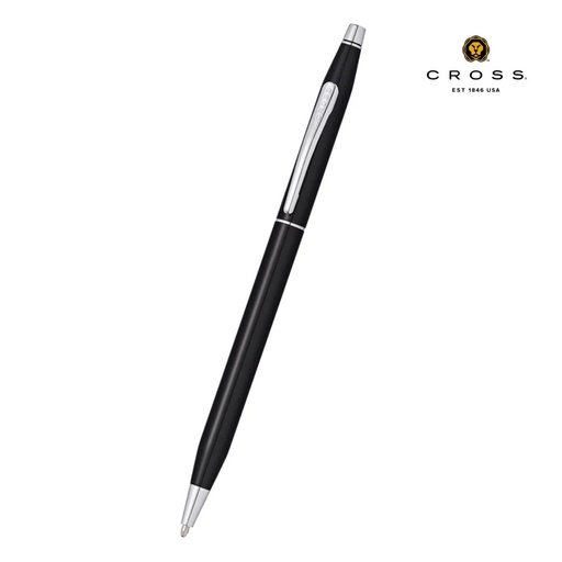 [WICR 5286] Cross Classic Century® Black Lacquer with Polished Chrome Appointments Ballpoint Pen